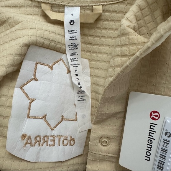 Lululemon Grid Fleece Hiking OverShirt SZ 4 Prosecco/Pink Clay Granola Girl NWT - Picture 2 of 12